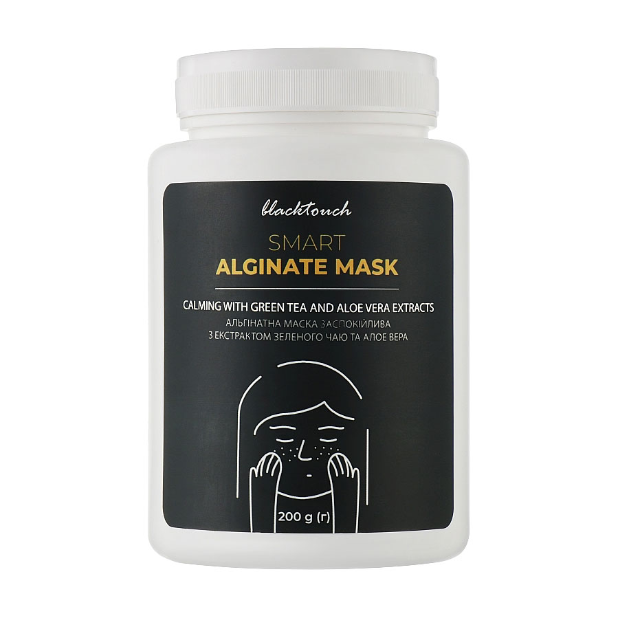Заспокійлива альгінатна маска для обличчя BlackTouch Smart Alginate Mask з екстрактом зеленого чаю та алое вера, 200 г